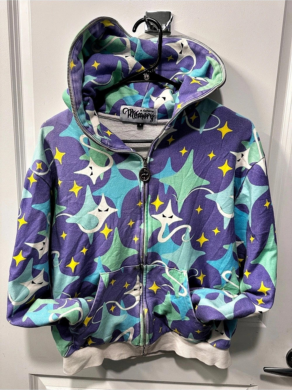 A Future Memory Celestial Tama Camo Full Zip Hoodie Small ✨💜